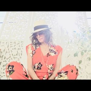 Forever 21 floral print jumpsuit